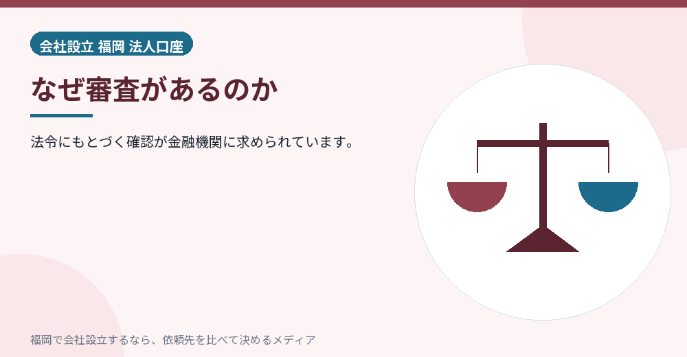 なぜ審査があるのか／福岡の会社設立の代行を比べる