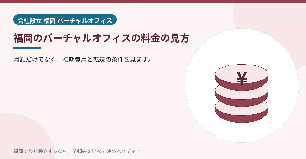 福岡のバーチャルオフィスの料金の見方／福岡の会社設立の代行を比べる
